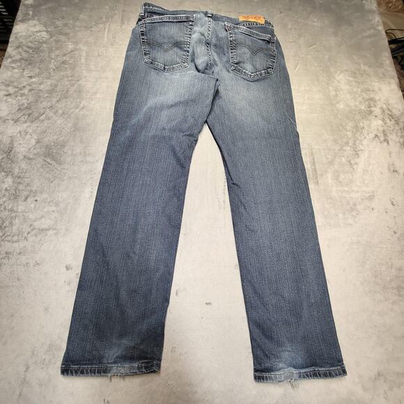 Levis 559 Jeans Mens 33x30 Blue Relaxed Straight Stretch Denim Medium Wash - Picture 9 of 10